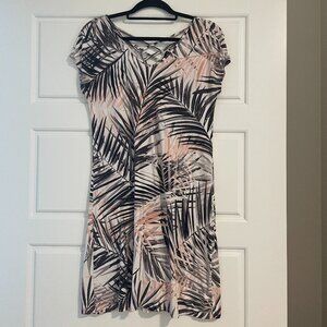 Reitmans Short Sleeve Cross Back Dress